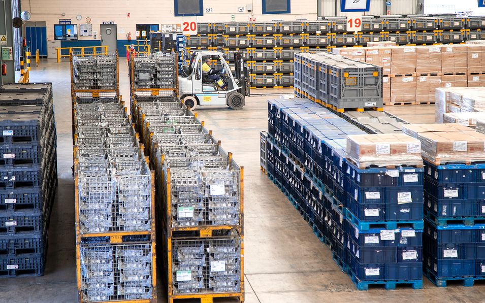 Warehouse with goods 