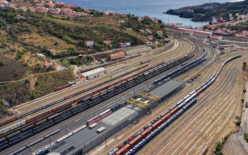 Axle-changing facility in Cerbère 